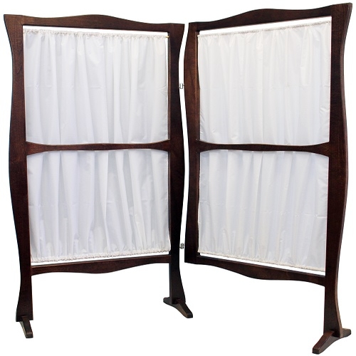 Ширма из бука двухсекционная ДЕКОР