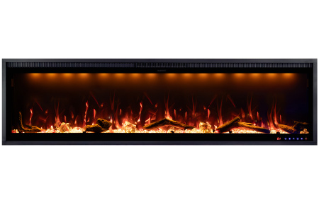 Линейный биокамин MERCURY 60 LED RF