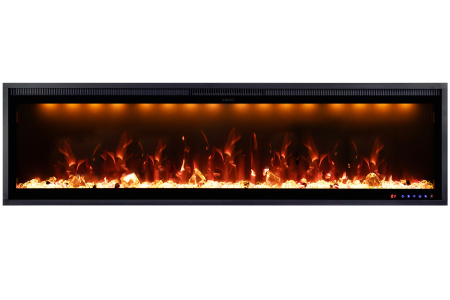 Линейный биокамин MERCURY 60 LED RF