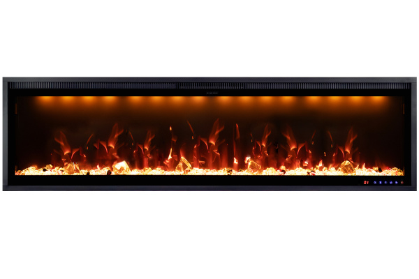 Линейный биокамин MERCURY 60 LED RF