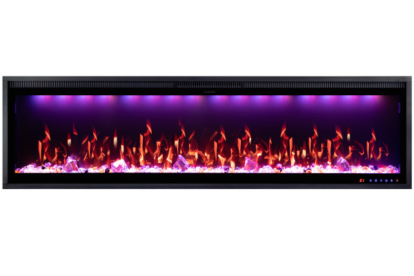 Линейный биокамин MERCURY 60 LED RF