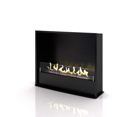 Биокамин в портале Firezo Pierre Luxe Дуб Сланец